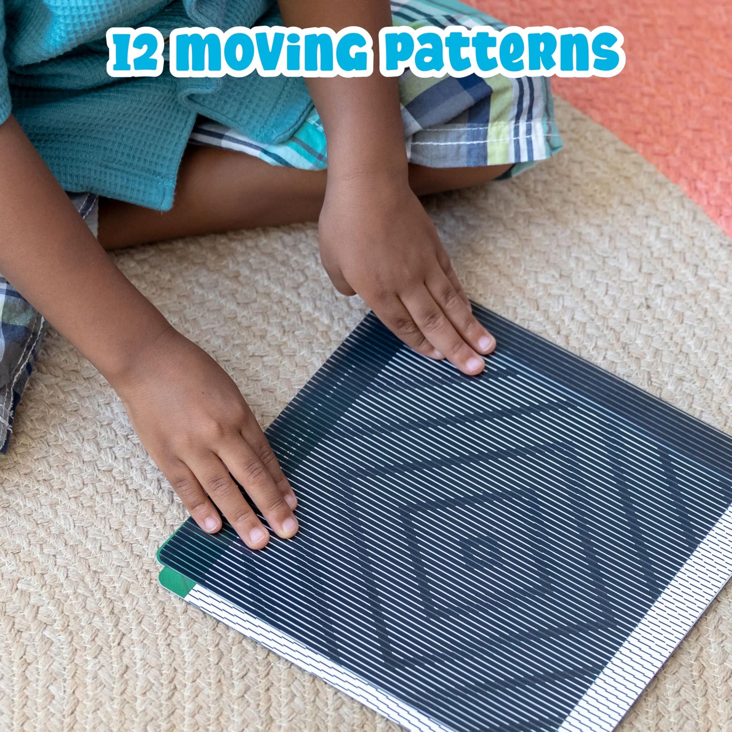 Mindful Motions Sensory Cards, Discover, 12 Dynamic Patterns and 2 Sliders