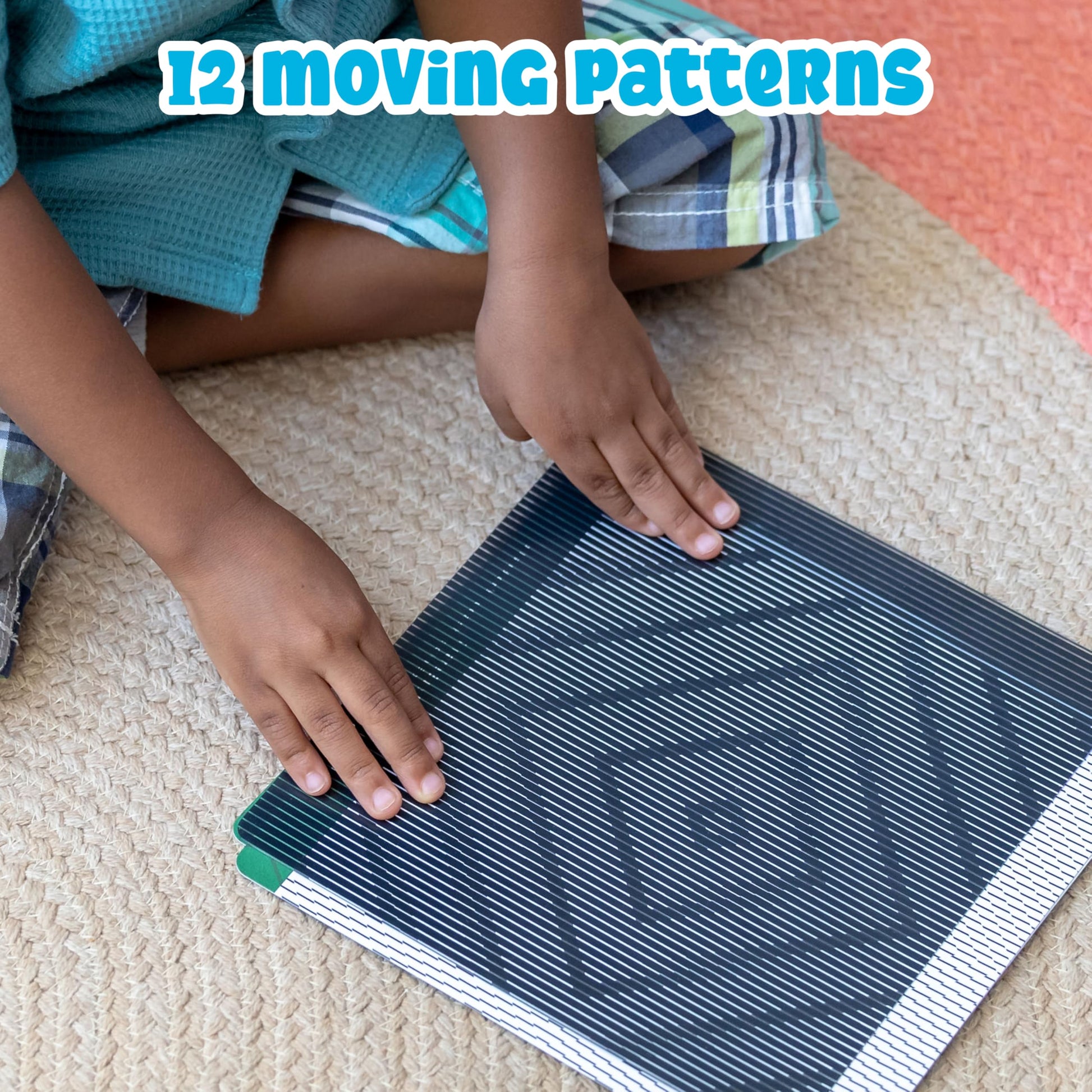 Mindful Motions Sensory Cards, Discover, 12 Dynamic Patterns and 2 Sliders