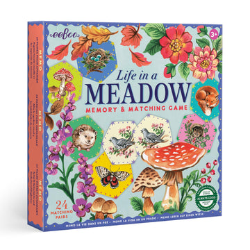 eeBoo Life in a Meadow Memory & Matching Game, Ages 3+, 1-4 Players