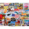 White Mountain 1000 Piece Jigsaw Puzzle Patriotic American, I Love America