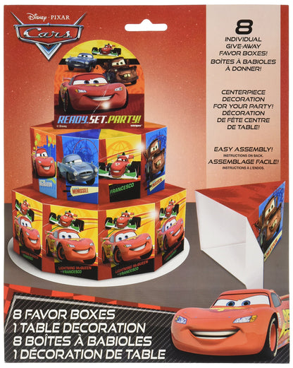 Disney Cars Favor Box Centerpiece Decoration for 8