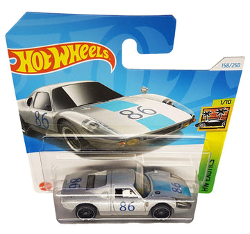 Hot Wheels Porsche 904 Carrera GTS 1/64 Scale Diecast Car, Silver, HW Exotics 1/10