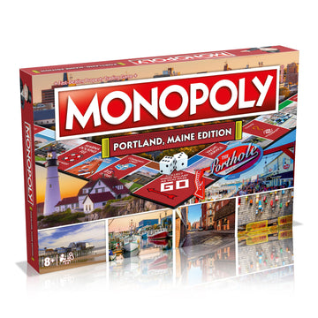 Monopoly Board Game Portland ME Edition: 2-6 Players Family Board Games for Kids and Adults, Board Games for Kids 8 and up, for Kids and Adults, Ideal