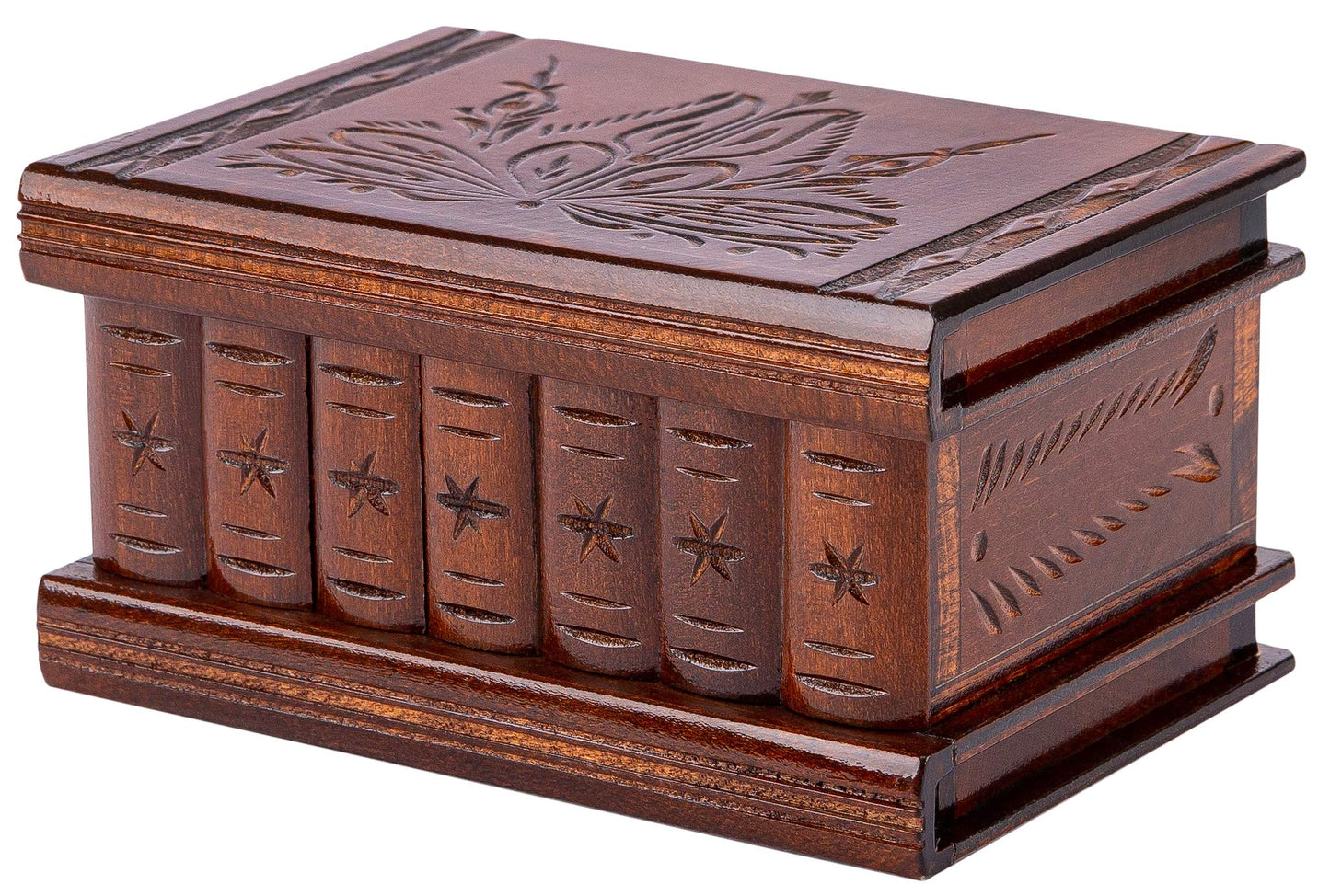 allboxesinoneplace Puzzle Box with Hidden Compartments, Secret Lock and Key