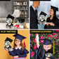 DolliBu Squat White Tiger Graduation Plush Toy - Soft Tiger Plush Graduation Stuffed Animal Dress Up with Gown & Cap with Tassel Outfit - Gift
