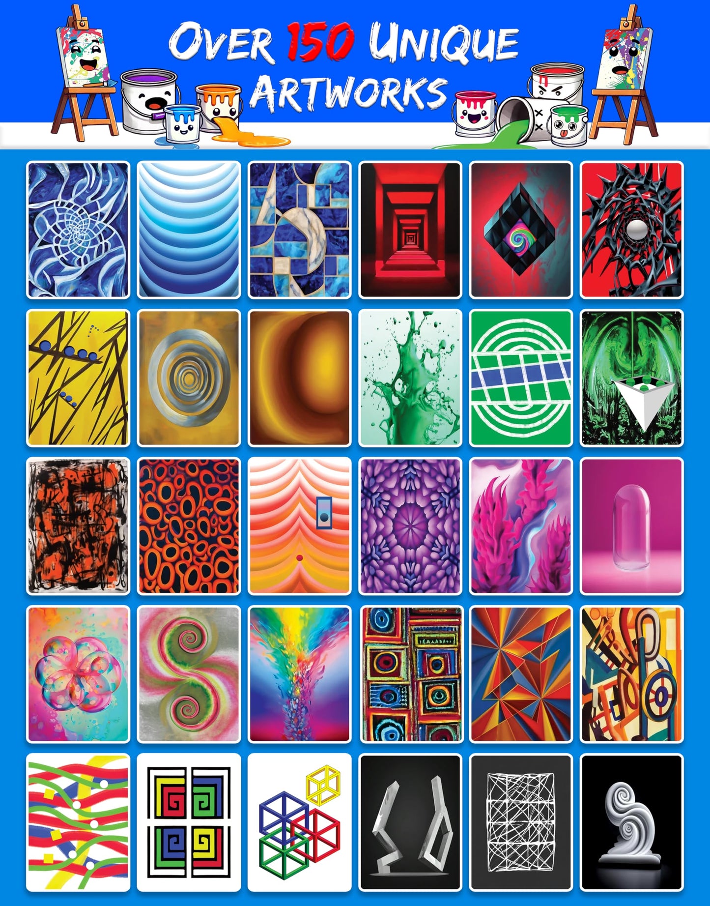Goober Games ARTISIMO - The Absurd Art Judging Party Game - Super Fun Art Contest Card Game for Game Night and Families - 30 Minutes, Ages 10+, 2-6