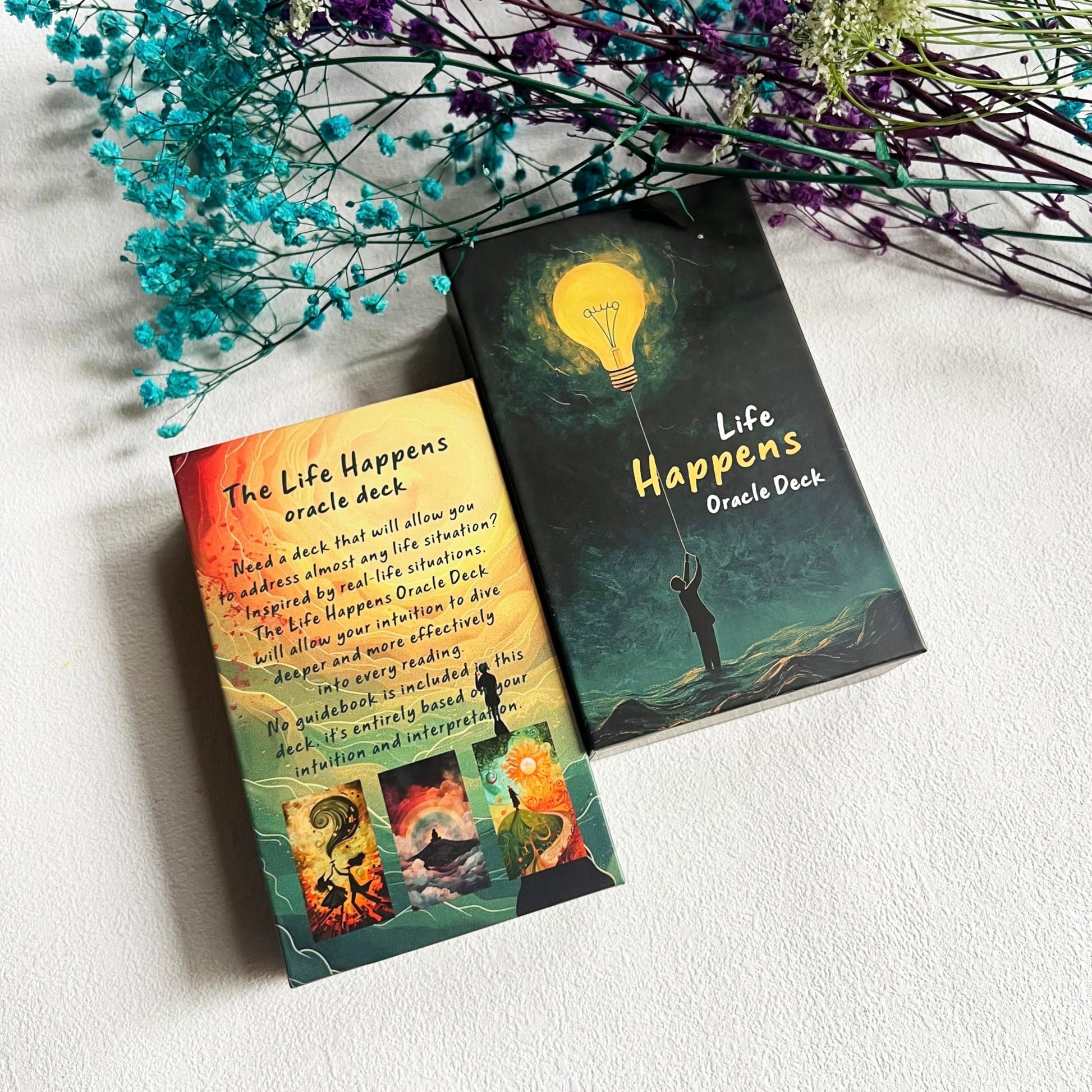 Vzmeiyre Life Happens Oracle Cards, Love Oracle Cards for Beginners, Clarifying Life Situations Oracle Deck, Spiritual Guidance
