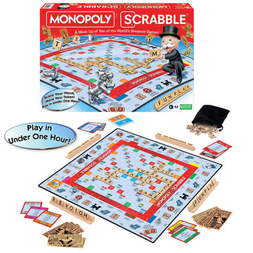 Monopoly Scrabble, Game Mash Up, by Winning Moves Games USA