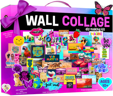 Wall Collage Kit for Teen & Tween Girls - Teenage Girl Room Decor 10 11 12 13 14 15 16 Year Old Girl Gifts - 1000+ Piece DIY Crafts Kit 10-16 Years