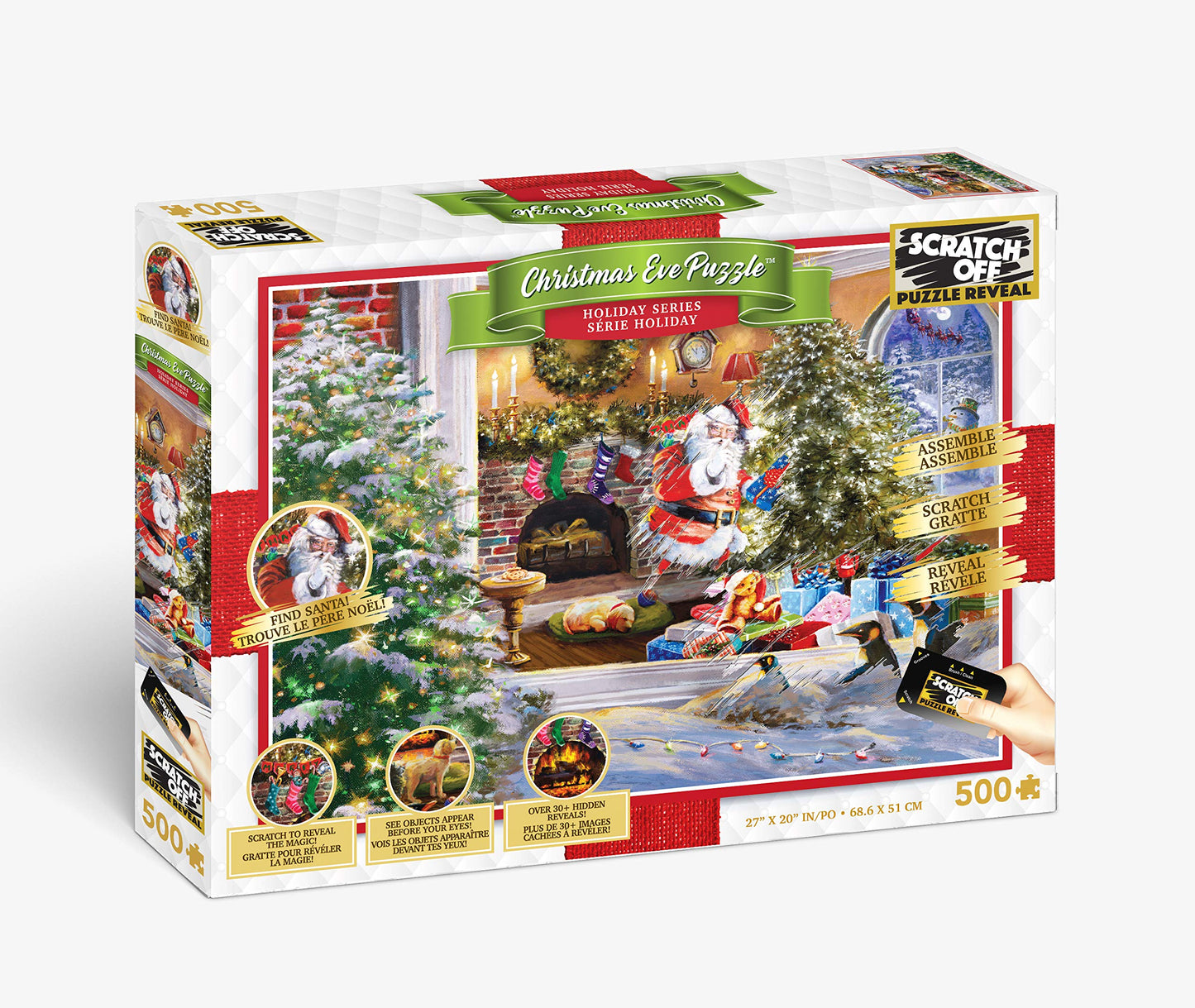 4D Cityscape Puzzle - Scratch Off : The Eve Before Christmas Puzzle