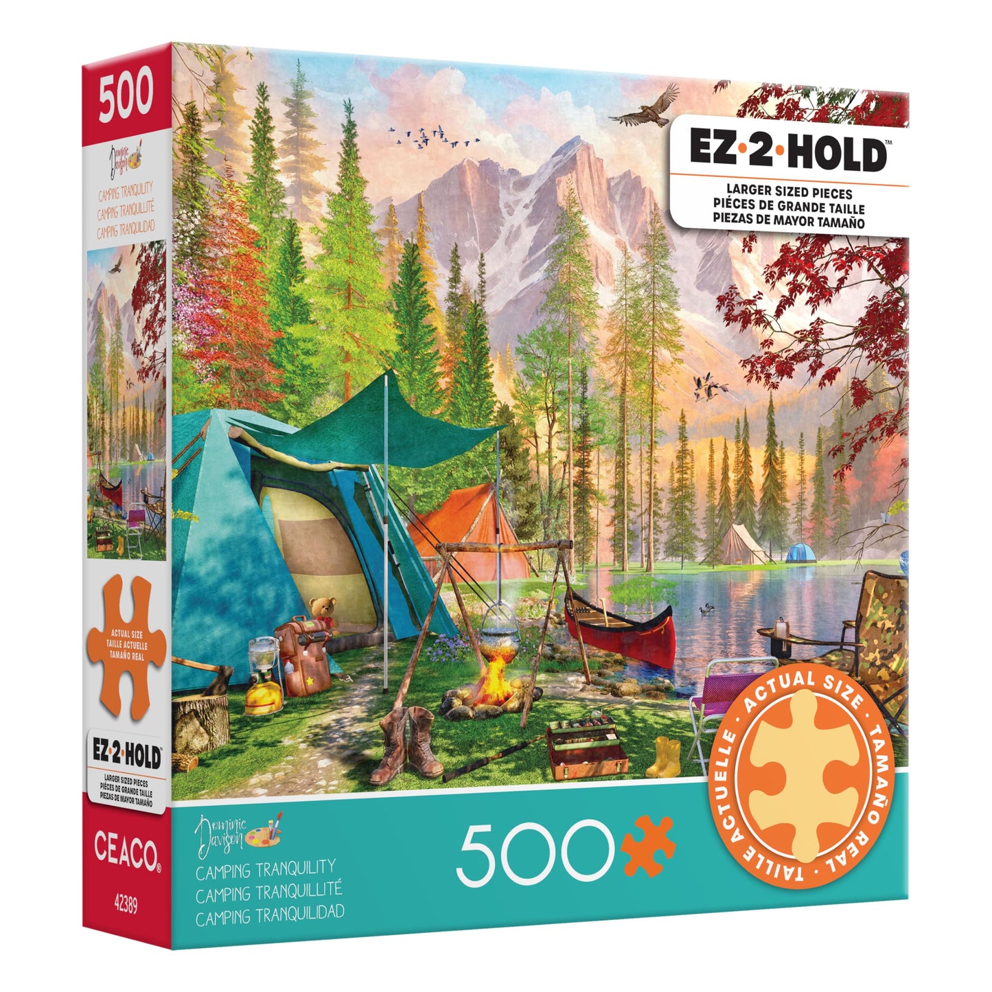 Ceaco - Camping Tranquility - 500 Large Piece Jigsaw Puzzle for Adults