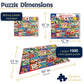 White Mountain 1000 Piece Jigsaw Puzzle Winter Christmas, Chrismas Carols
