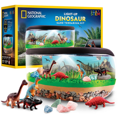 National Geographic Light-Up Dinosaur Terrarium Science Kit for Kids