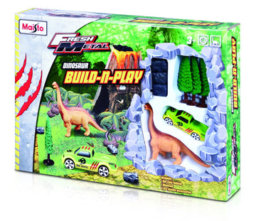 Maisto M12518 Fresh Metal Dino Build and Play, Assorted Colours