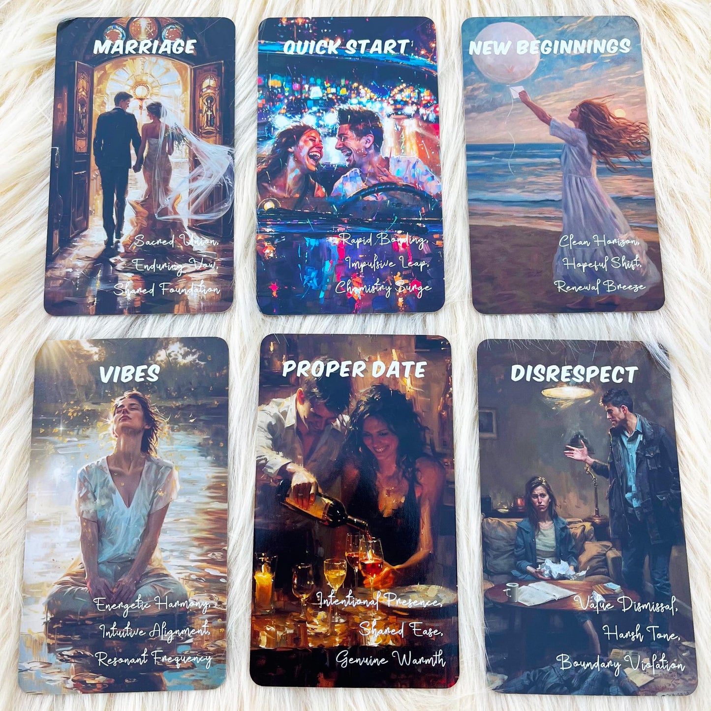 EMPATHSOUL Oracle Cards Deck 54 Cards for Beginners, Relationship and Love Oracle Cards for Dating, Breakups and Healing, Emotional Clarity, Self
