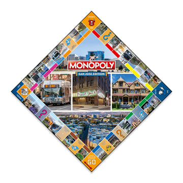 Monopoly Board Game San Jose Edition: 2-6 Players Family Board Games for Kids and Adults, Board Games for Kids 8 and up, for Kids and Adults, Ideal