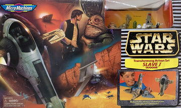 Star Wars Micro Machines Transforming Action Set Slave I Tatooine
