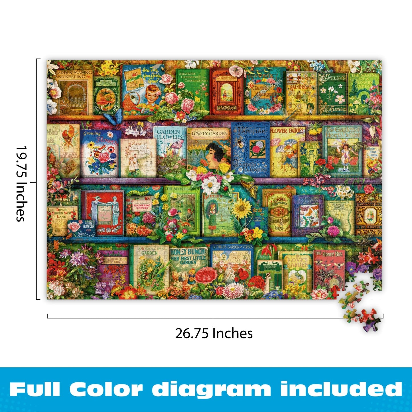 Buffalo Games - Aimee Stewart Vintage Summer Books - 1000 Piece Puzzle