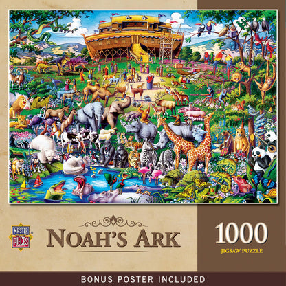 MasterPieces 1000 Piece Jigsaw Puzzle for Adults, Family, Or Youth - Noah's Ark - 19.25"x26.75"