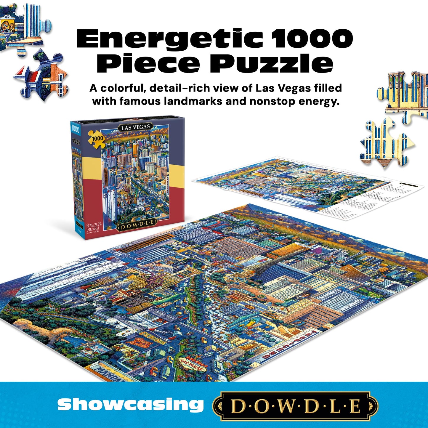 Buffalo Games - Eric Dowdle Las Vegas - 1000 Piece Jigsaw Puzzle for Adults
