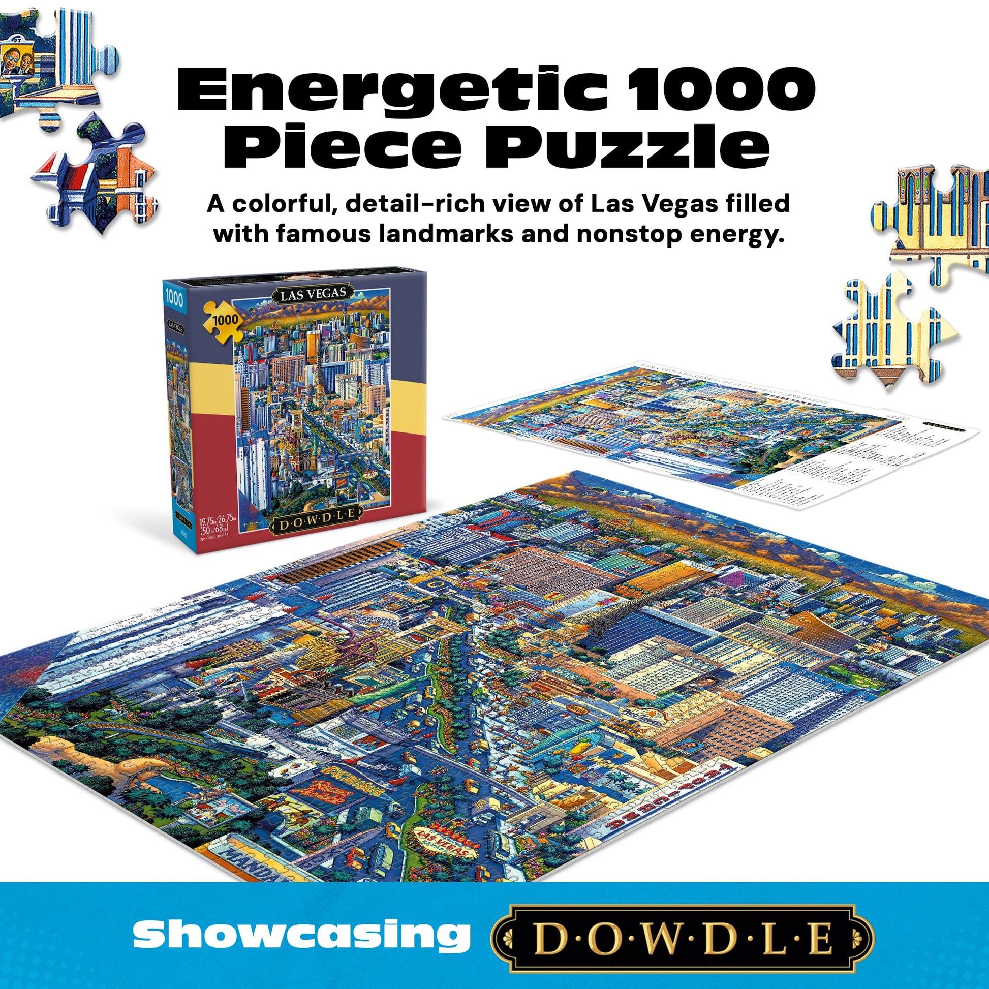 Buffalo Games - Eric Dowdle Las Vegas - 1000 Piece Jigsaw Puzzle for Adults