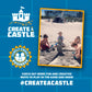 Create A Castle Sandcastle Kit as Seen on Shark Tank, 6 Piece Outdoor Beach Toy Set for Kids and Adults, Towers, Building Tools, Portable Mesh Storage