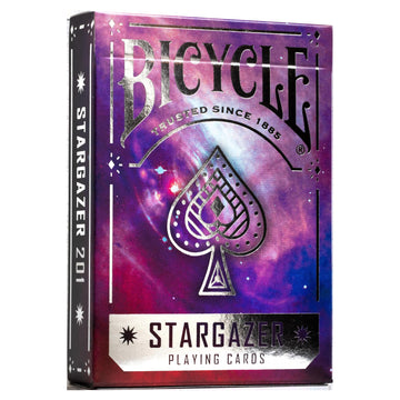 Bicycle Stargazer 201 Playing Cards - Premium Cosmic‑Themed Poker‑Size Deck of Cards with Air‑Cushion Finish, Collectible Space Galaxy Design