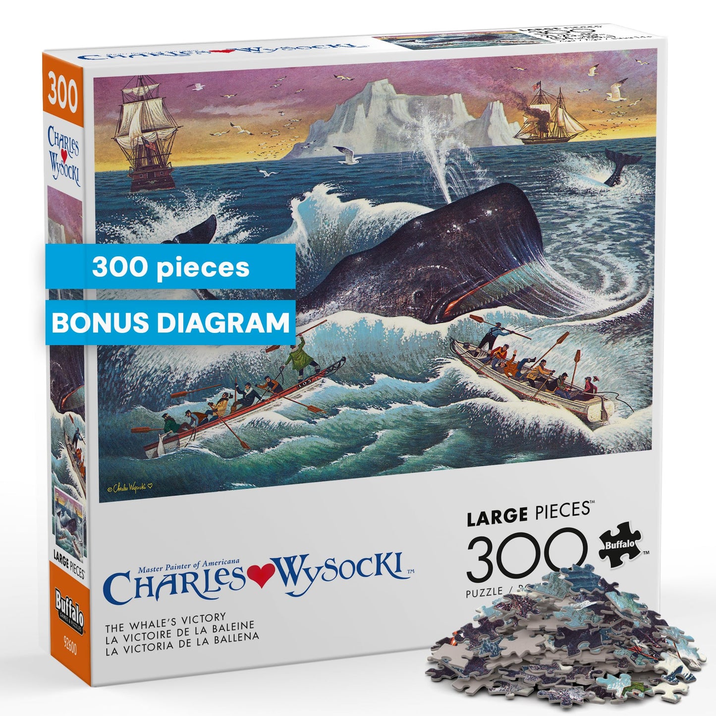 Buffalo Games Charles Wysocki,The Whale's Victory,300 Piece Jigsaw Puzzle