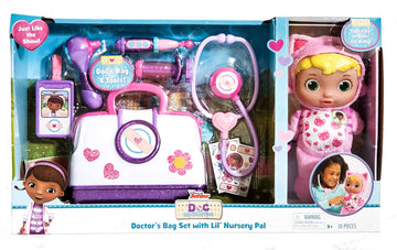 Disney Junior Doc Mcstuffin Pet Rescue Doctor's Bag Set with Lil' Nursery Pal Playset (Kitty)