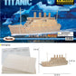 Puzzled 3D Puzzle Titanic Wood Craft Construction Model Kit, Fun Unique & Educational DIY Wooden Toy Assemble Model Unfinished Crafting Hobby Boat