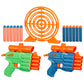 Nerf Elite 2.0 Face Off Target Set, Includes 2 Dart Blasters & Target & 12 Elite Nerf Darts, Toy Foam Blasters for Kids Outdoor Games