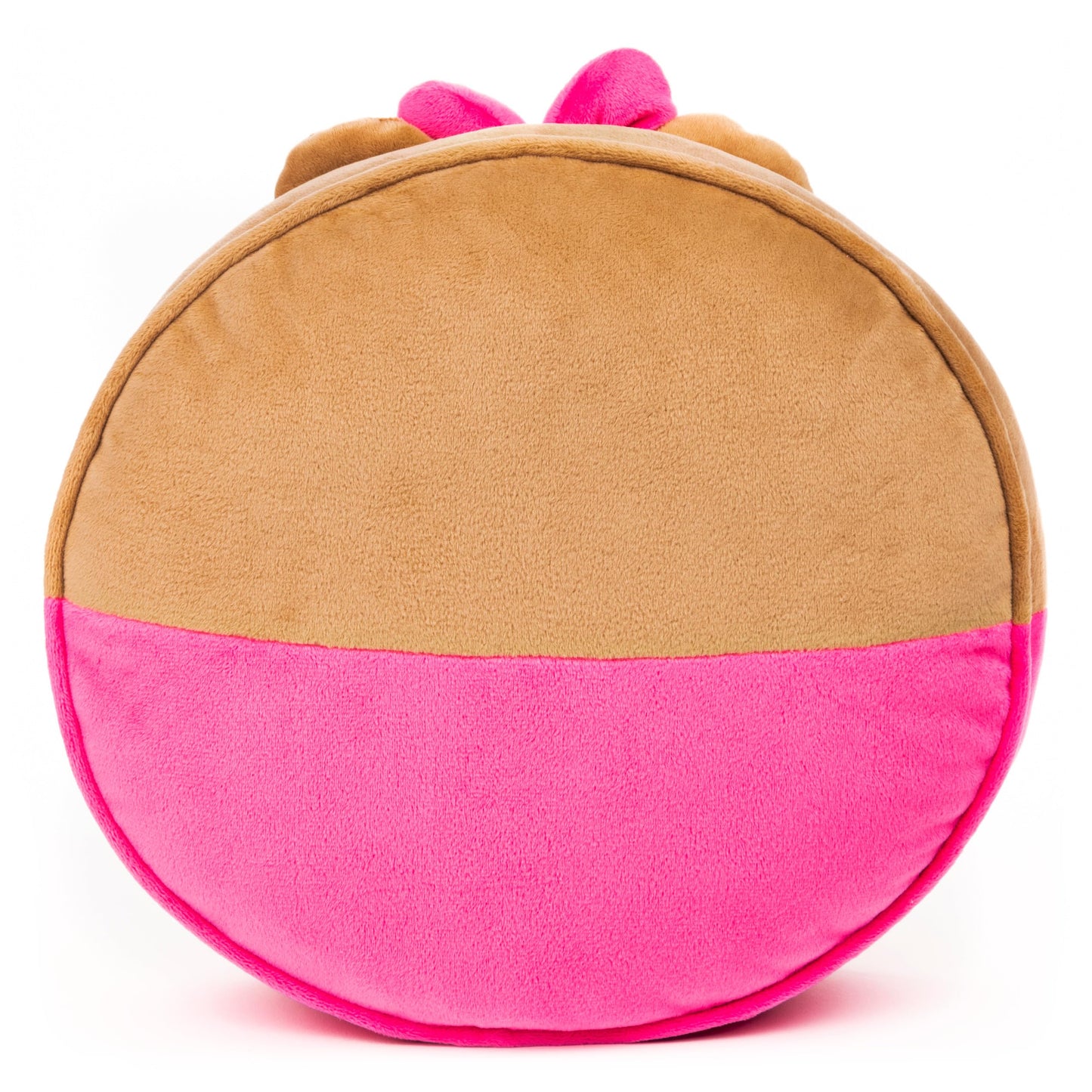GUND LINE Friends Choco Round Body Pillow Soft Plush, Brown and Pink, 12”
