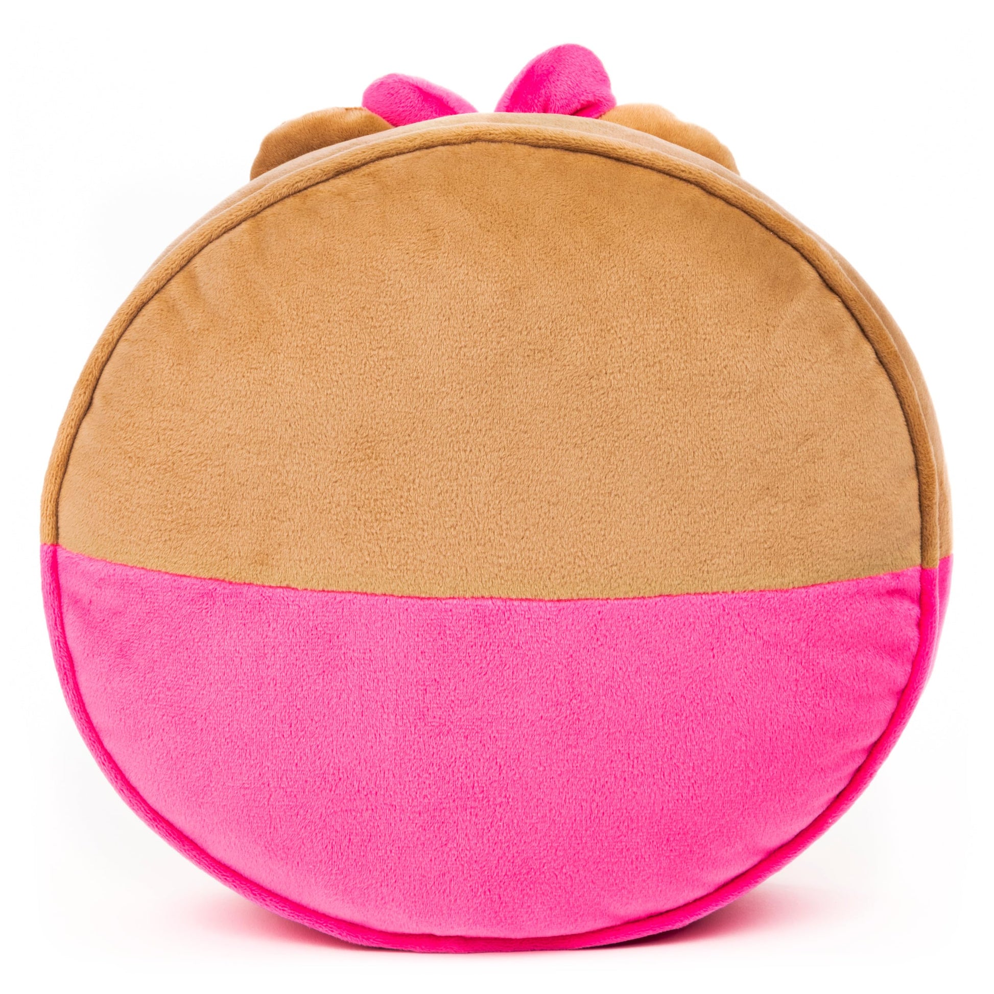 GUND LINE Friends Choco Round Body Pillow Soft Plush, Brown and Pink, 12”