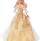 Barbie Signature 2023 Holiday Doll, Blonde Hair Wearing Golden Gown, Collectible with Doll Stand & Certificate of Authenticity