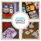Aquarius Charlie Brown Christmas Family Bingo Game - Official Peanuts Holiday Party Game for Kids & Adults Ages 8+, 2-18 Players - Snoopy Xmas Gift