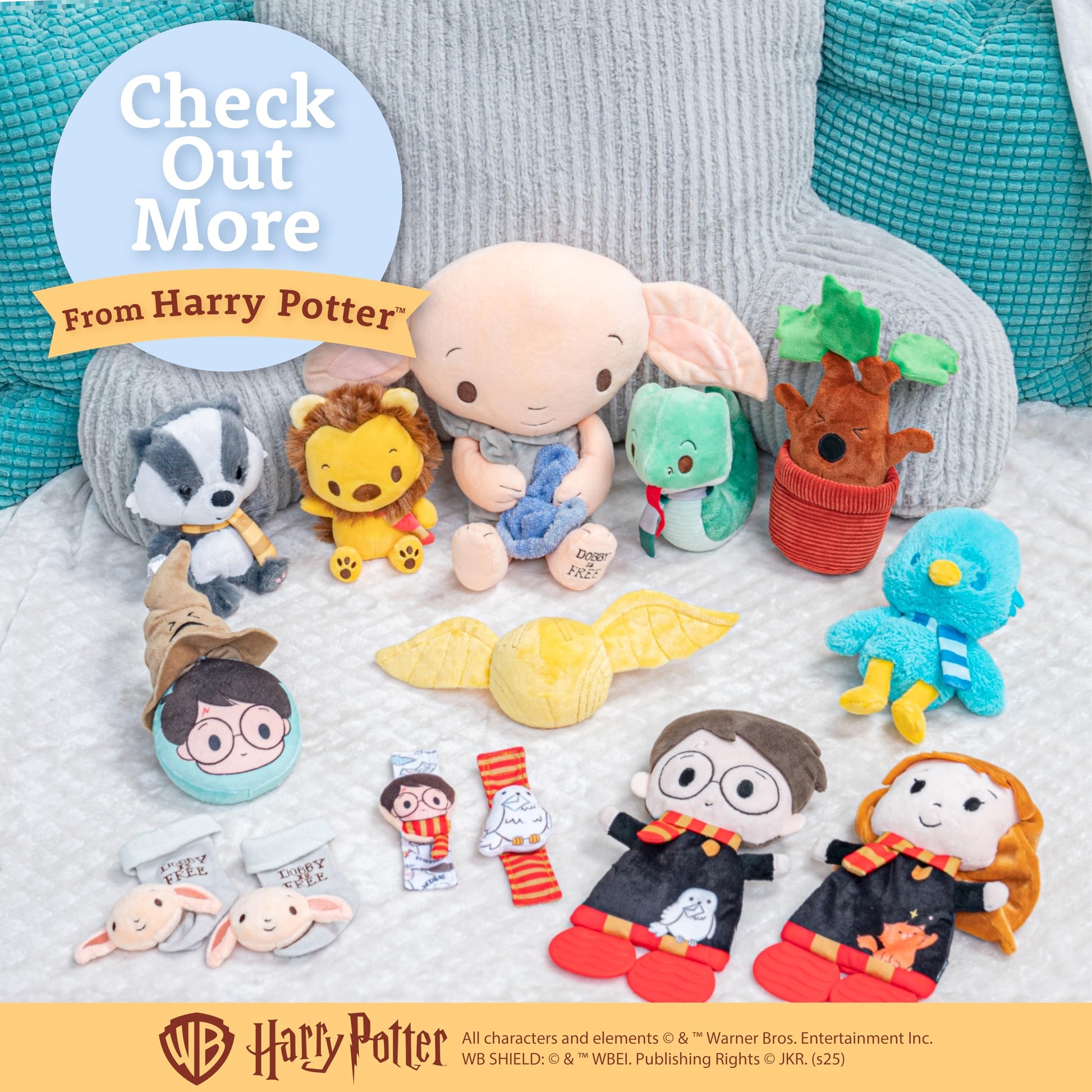 Kids Preferred Harry Potter Soft Book with Toy, Teether, and Crinkle, 5 Inches