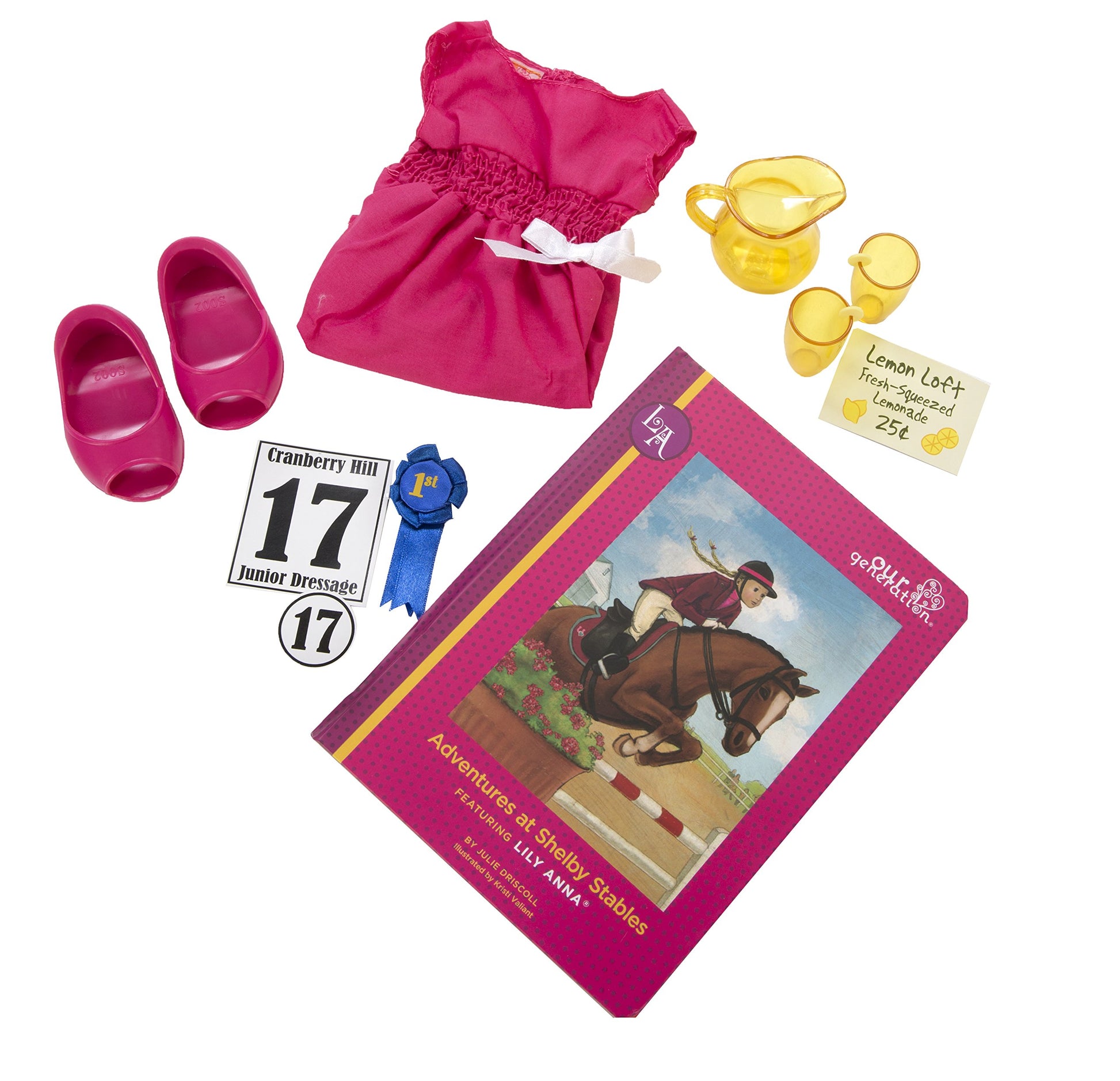 Our Generation - Lily Anna - Posable 18-Inch Equestrian Doll - Blue Eyes & Blonde Hair - Horseback Riding Accessories & Storybook - Pretend Play - Toy