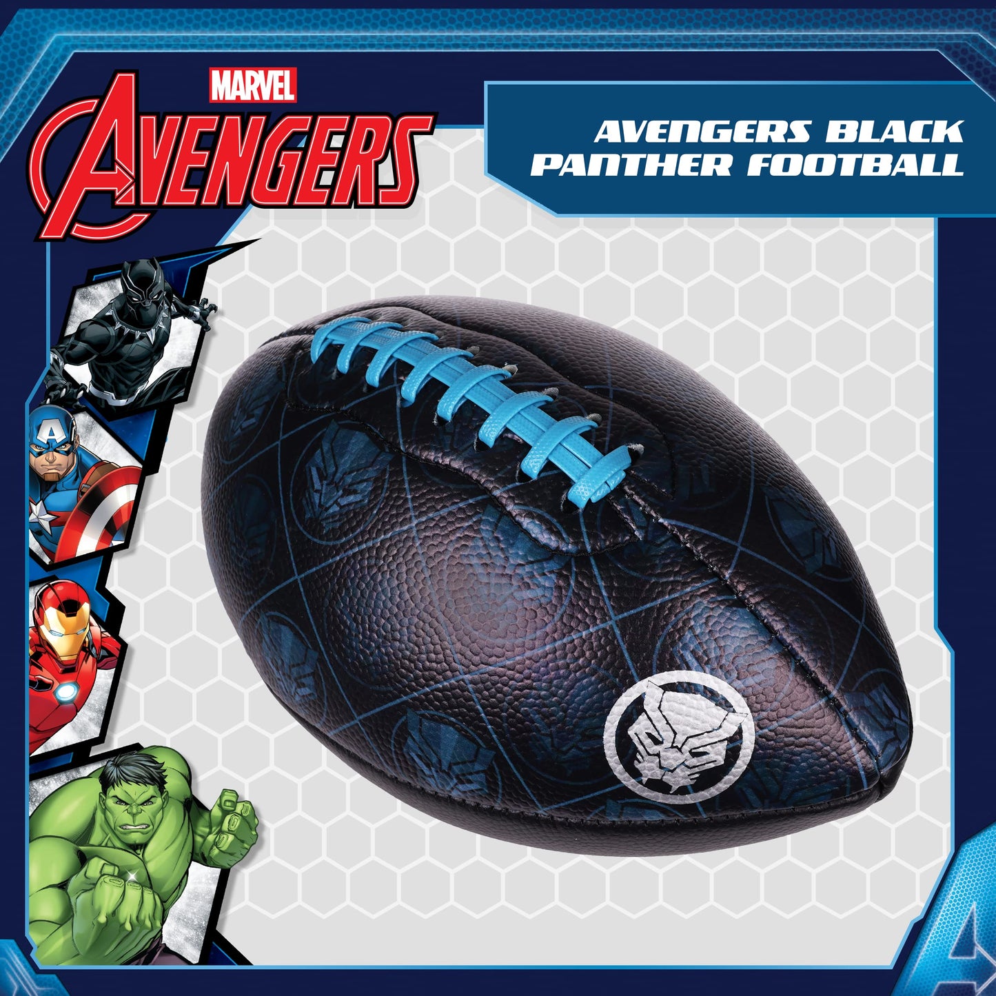 Capelli Sport Marvel Avengers Black Panther Youth Football, Small Mini Junior Futbol for Kids, Size 6, Black