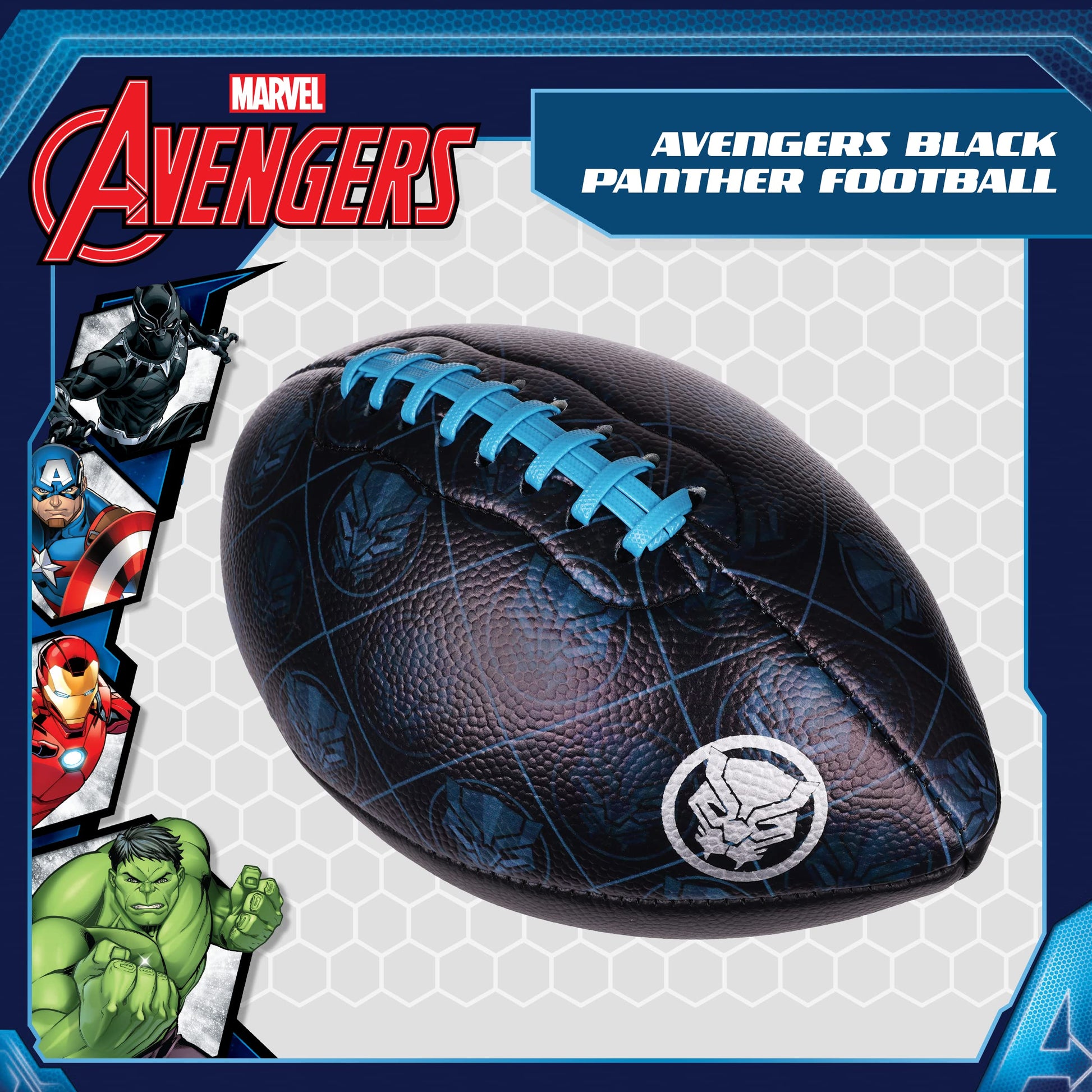 Capelli Sport Marvel Avengers Black Panther Youth Football, Small Mini Junior Futbol for Kids, Size 6, Black