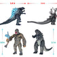 TwCare 8pcs Attacking King Kong vs Godzilla Toys 2021 Movable Joint Action Figures King of The Monsters Birthday Dinosaur Kid Gift Cake Toppers