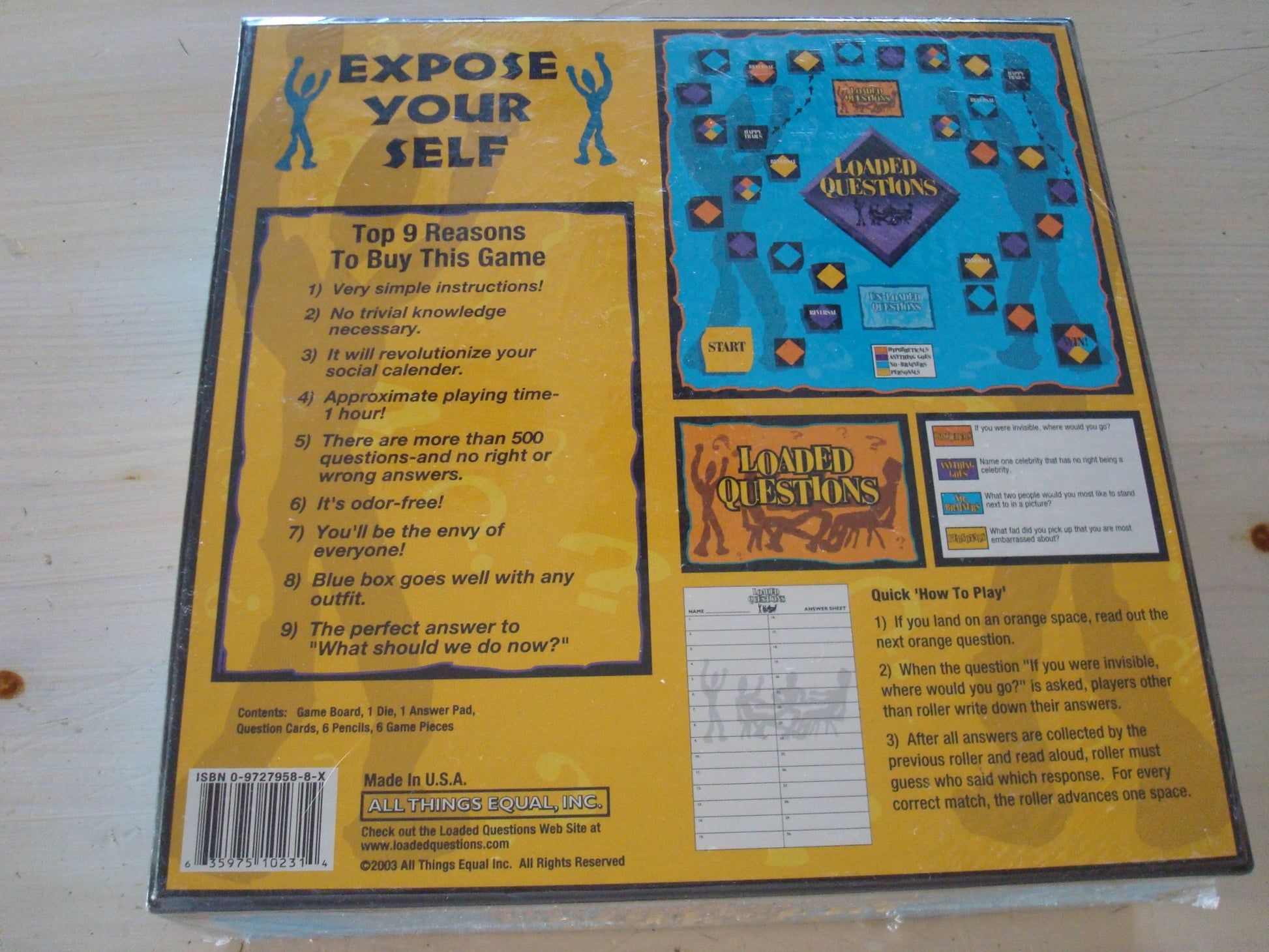 Wrapables Loaded Questions Party Game