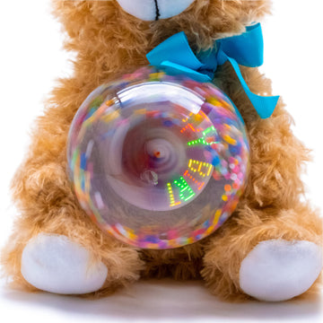 Cuddle Barn - Birthday Buddy Benson | Animated Stuffed Animal Teddy Bear Plush Toy Lights Up and Bops to Happy Birthday, 13"