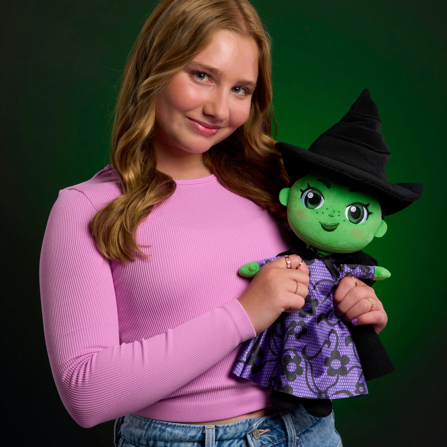 WICKED Universal Small 14-inch Plush Elphaba Doll, Amazon Exclusive