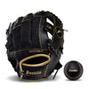 Franklin Sports Meshtek Teeball Fielding Glove with Ball - Right Hand Throw - 9.5" - Black/Gold