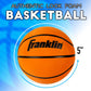 Franklin Sports Soft Indoor Mini Foam Basketballs - 3 Pack - Slam Dunk Approved - Indoor Game Room Replacement Basketballs - No Pump Needed, Orange