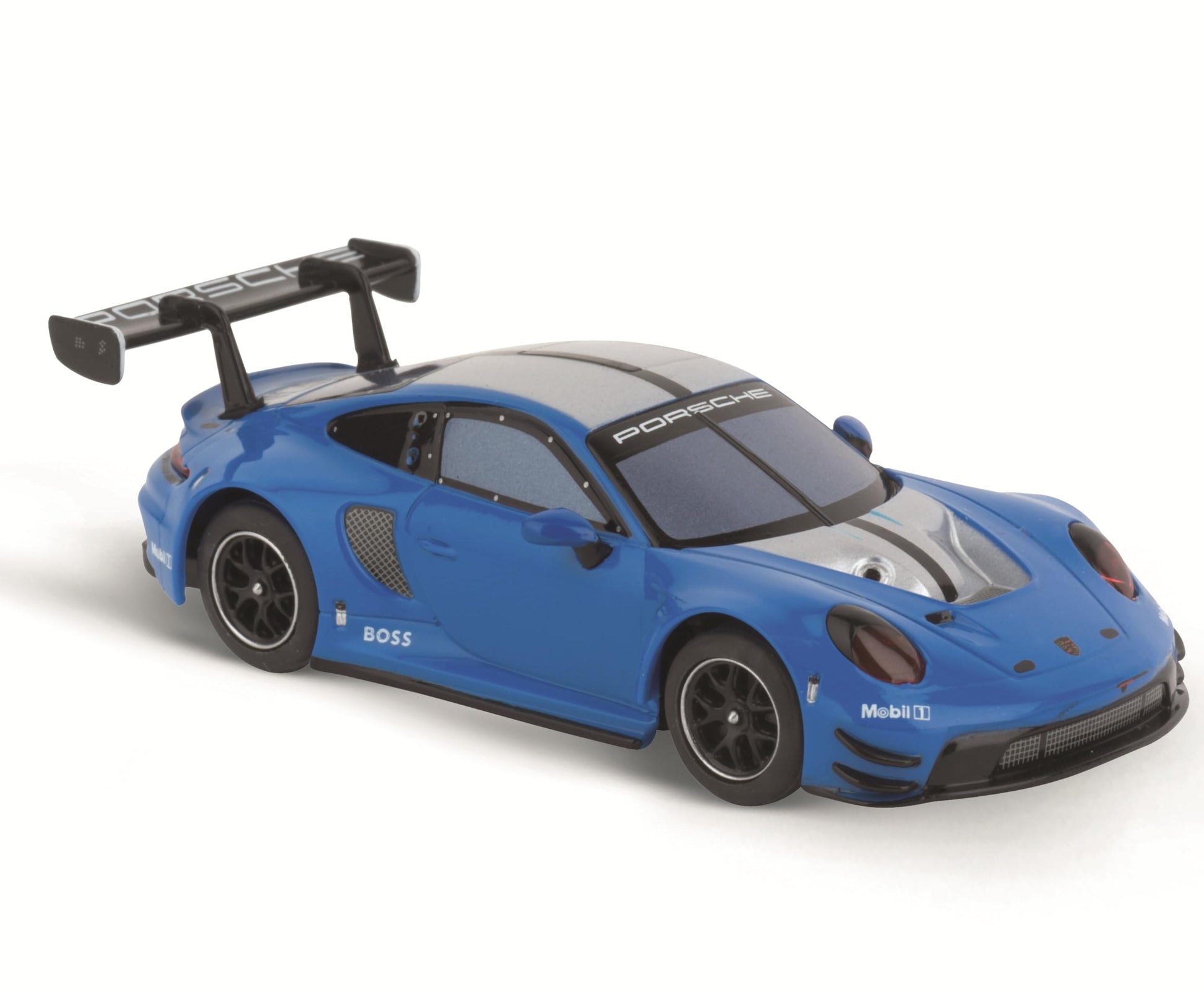 Carrera Hybrid Racing Car Porsche 911 GT3 R Blue Thunder 1:50 Scale Front and Rear Lights USB-C Rechargeable RC Additional Vehicle