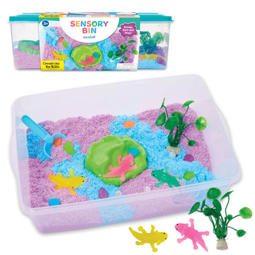 Creativity for Kids Sensory Bin: Axolotl | Hands-On Activity with Wiggly Foam, Figures & Tools | Encourages Fine Motor Skills, Creativity & Calm (Ages