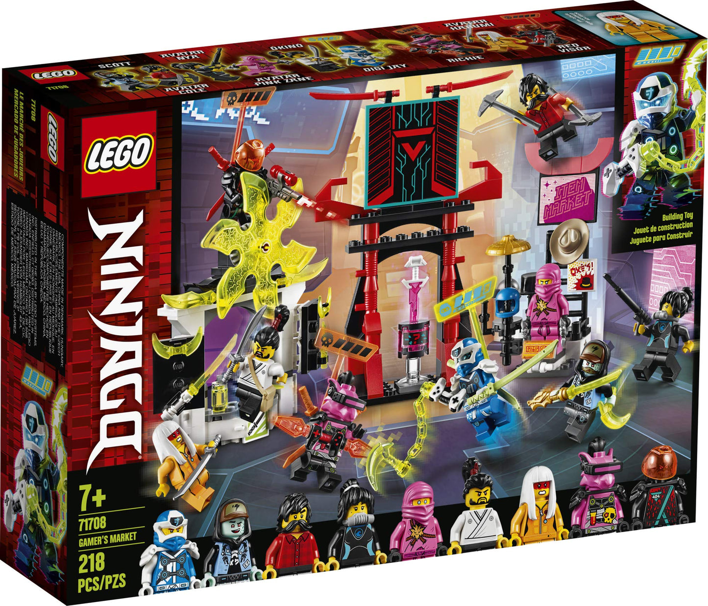 LEGO NINJAGO Gamer’s Market 71708 Ninja Market Building Kit (218 Pieces)
