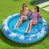 SLOOSH Inflatable Tanning Pool Lounger Float, 72" x 56" Pool Floats Adult with Pillow, 4 in 1 Round Suntan Tub Raft Floatie,Sunbathing Bed Lounge