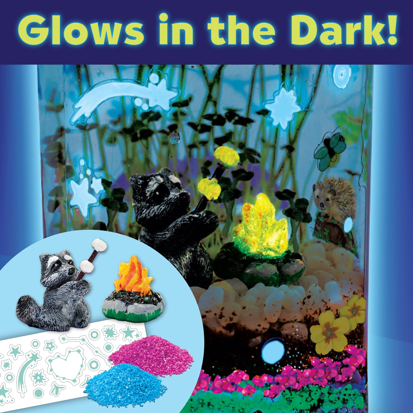 Creativity for Kids Grow 'N Glow Terrarium Kit - Educational Science Kits | Screen Free Summer Fun Activities | Gifts for Boys and Girls | Craft